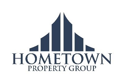 The image is a logo of a property group named Hometown Property Group.